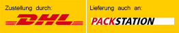 Lieferung per DHL - auch an Packstationen
